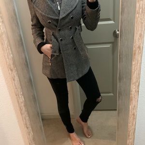Guess, tweed, peacoat, small, like new